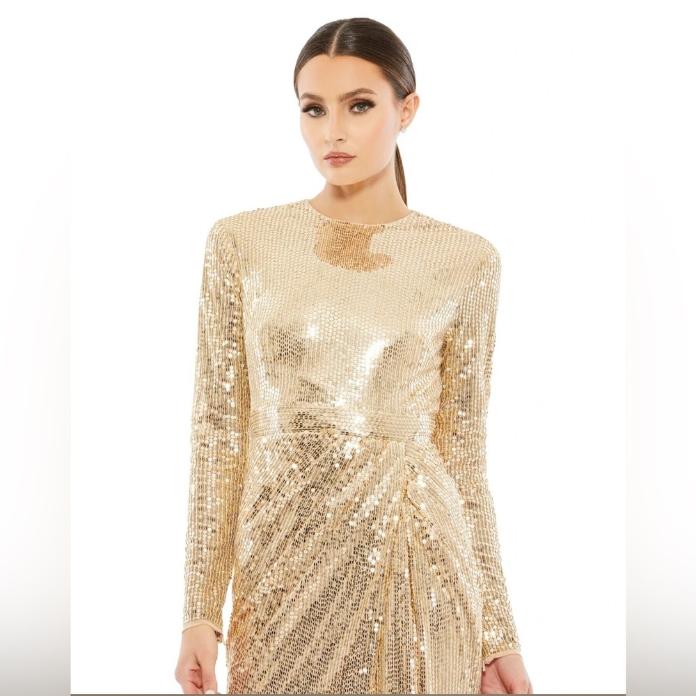 Mac Duggal 10824 Jewel Neckline Sequin Dress